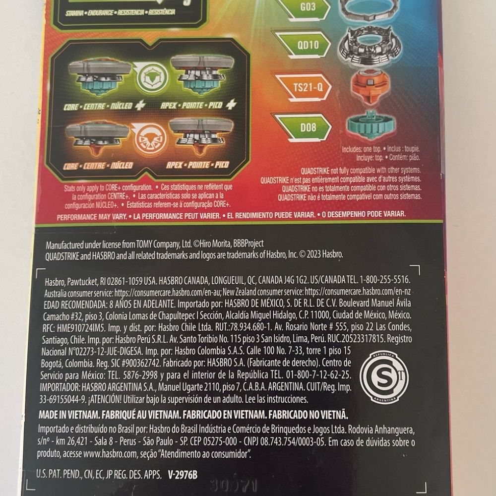 BEYBLADE BURST  QUAD STRIKE Twister Pandora Evasive P8 - New Toy Challenge Fun - Picture 2 of 5